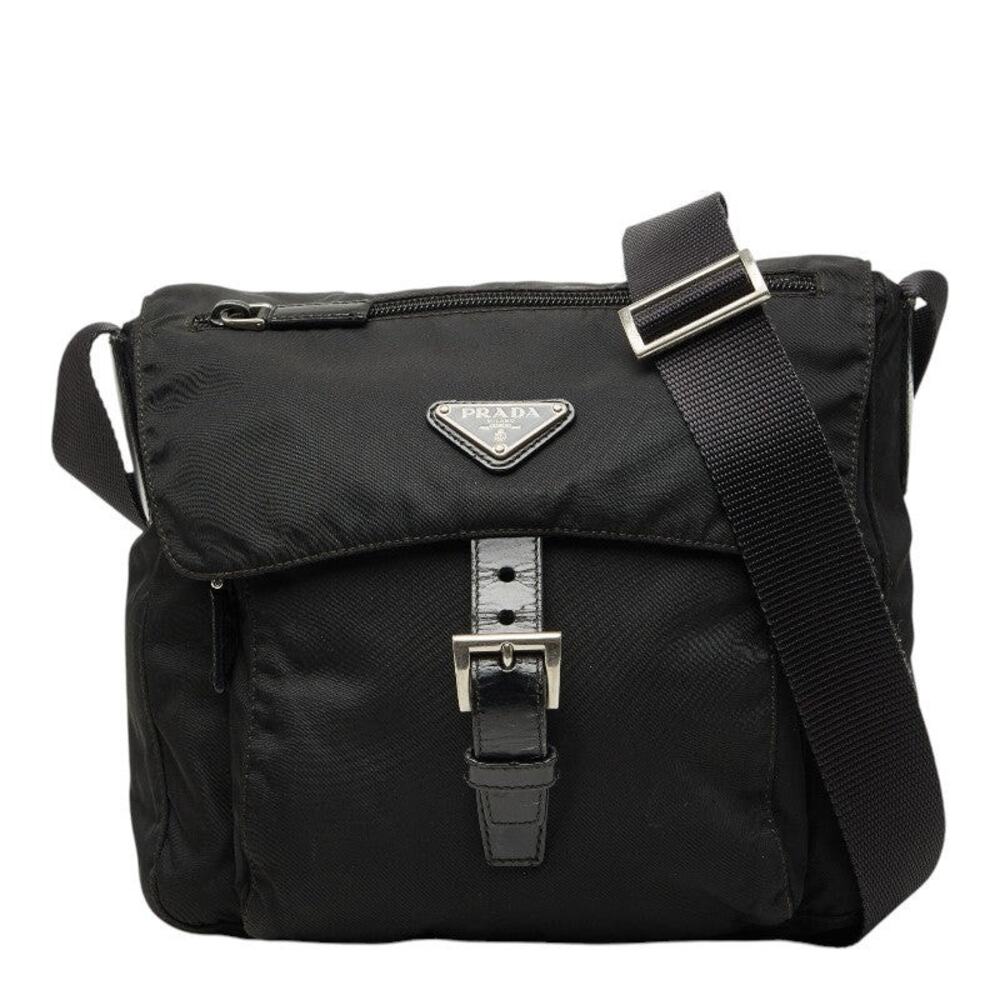Prada Nylon Shoulder Bag Black
